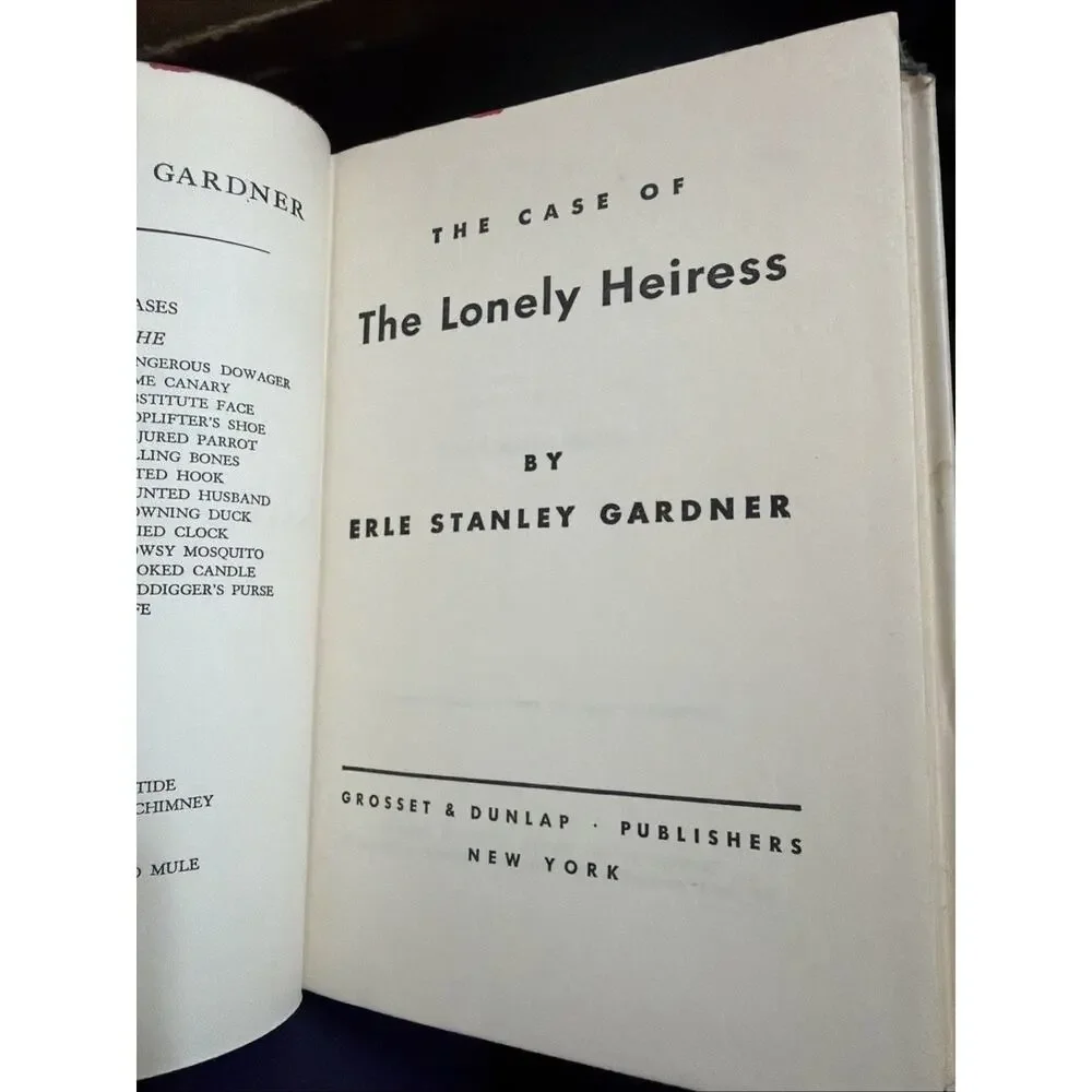 The Case of the‎ Lonely Heiress by Erle Stanley Gardner – 1948 – Perry Mason